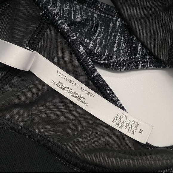 Victoria’s Sport VSX The Player Mesh Logo Band Sports Bra Heathered Grey S - Picture 9 of 13